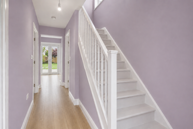 Hallway and stairs after